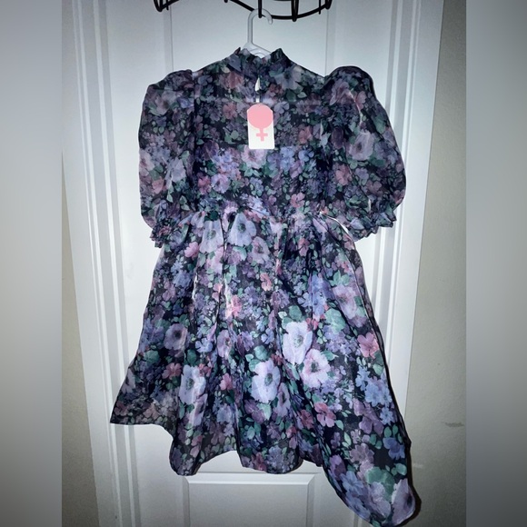 NWT Selkie The Nirvana Royal Puff Dress - Picture 3 of 6
